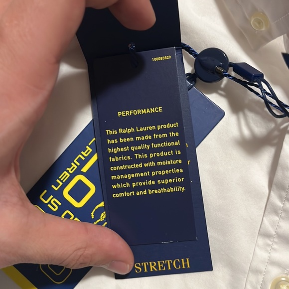 $100 Polo Ralph Lauren US Open Short Sleeve Cuffed Button Down Shirt VTG NWT - Picture 2 of 9